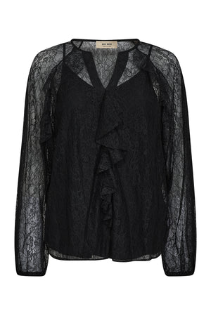 MMEika spetsblus svart - 173460
