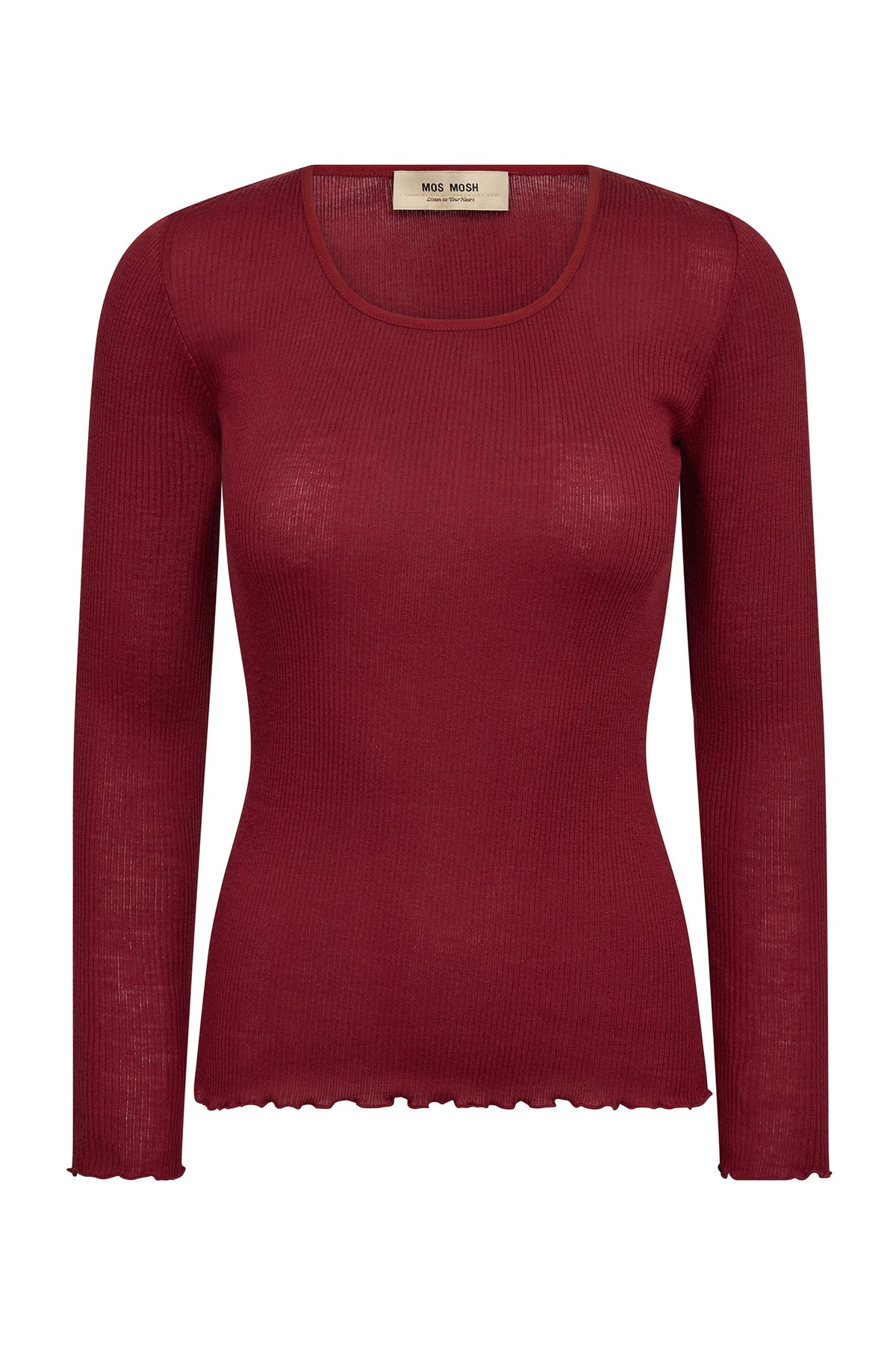 MMElaine O-LS Seamless Tee Rhythmic Red - 167660