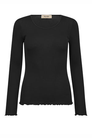 MMElaine Seamless Silk O-LS Te Svart - 176370