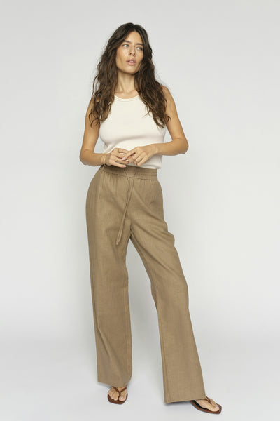 MMElie Ramie Pant Petrified Oak - 177860 Thumbnail