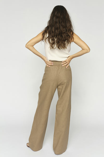 MMElie Ramie Pant Petrified Oak - 177860 Thumbnail