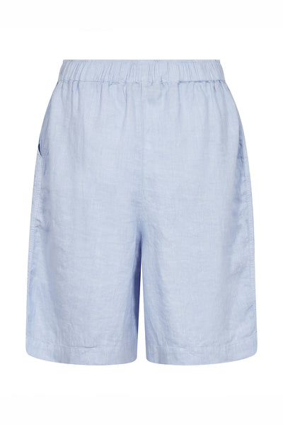 MMEmmie linne-bermudashorts Brunnera Blue - 168480 Thumbnail