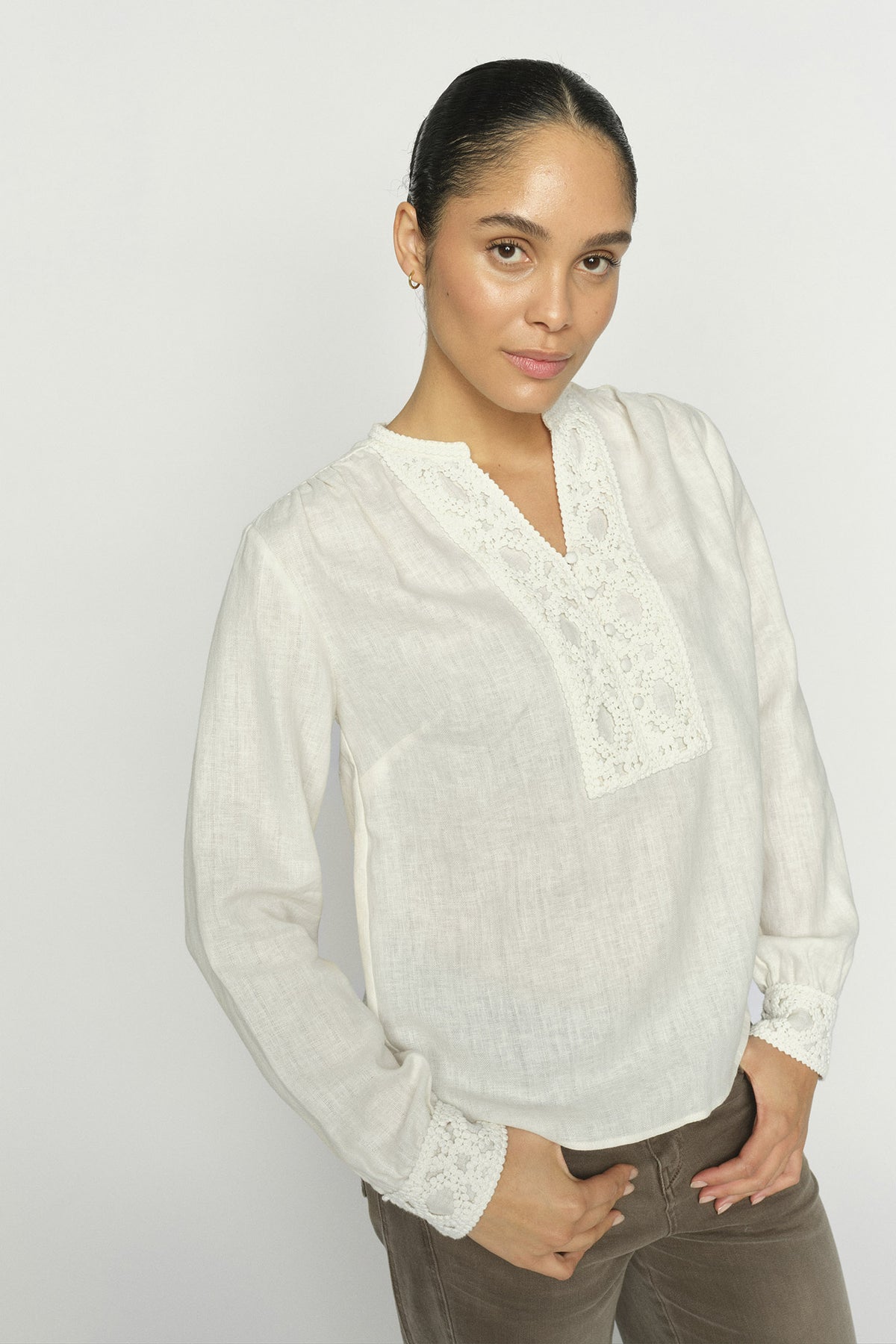 MMEvanda ls Blus ECRU - 176870