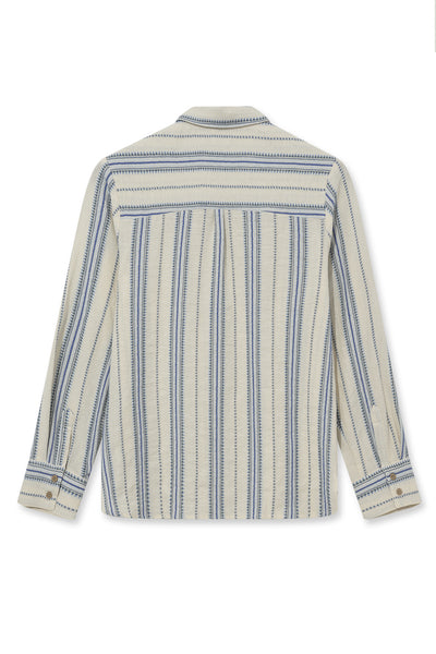 MMHGrow Jacquard-skjorta Cerulean - 800276 Thumbnail