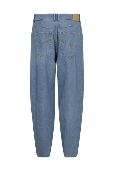 MMHellen Barrel Jeans Blå - 176650 Thumbnail