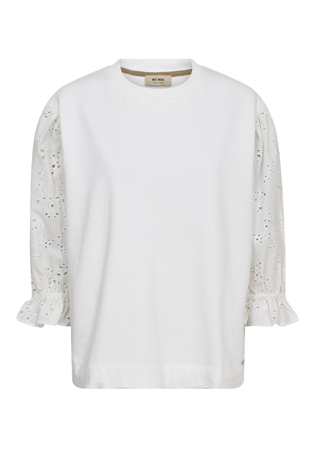 MMJaya 3/4 O-neck Sweatshirt Vit - 176850