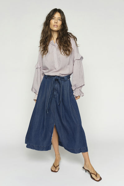 MMJorun Stripe Blouse Ballet Slipper - 176760 Thumbnail