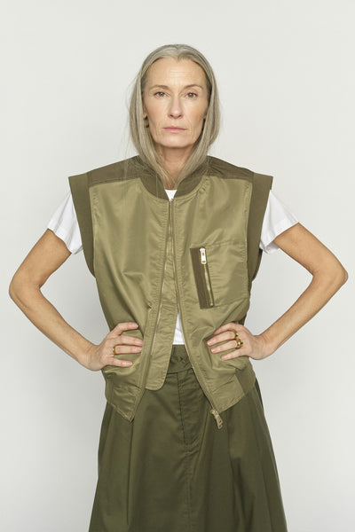 MMJovo Neola Waistcoat Olive night - 177480 Thumbnail