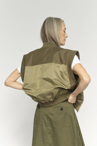 MMJovo Neola Waistcoat Olive night - 177480 Thumbnail