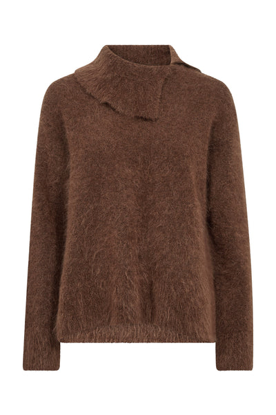 MMKatri Alila Mohair Stickad Downtown Brown - 181910 Thumbnail