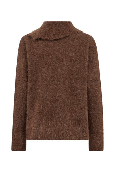 MMKatri Alila Mohair Stickad Downtown Brown - 181910 Thumbnail