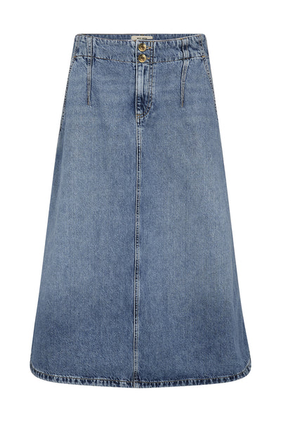 MMLeala Denimskirt Mid Blue - 178130 Thumbnail