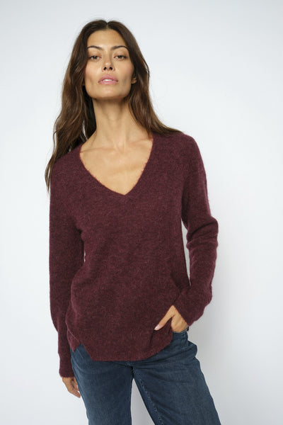 MMMape Sophia V-Neck Knit Port Royale - 182160 Thumbnail