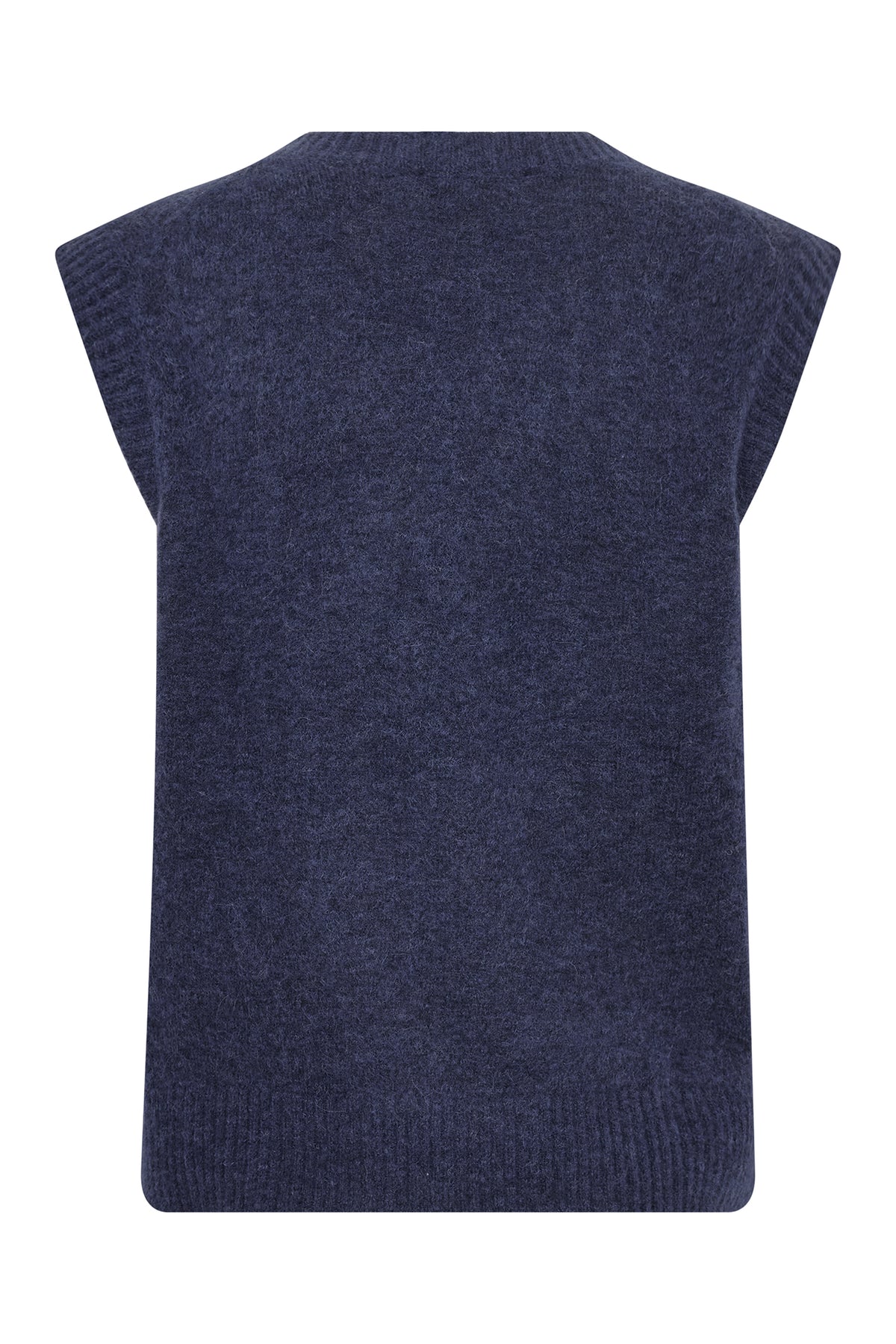 MMMape V-Neck Stickad Väst Crown Blue - 177570