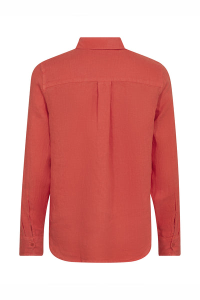 MMMartina Linneskjorta Spicy Orange - 178790 Thumbnail