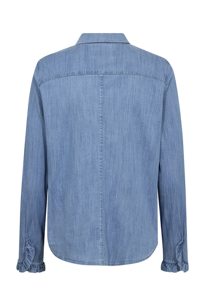 MMMattie Flip Denimskjorta Mid Blue - 168440 Thumbnail