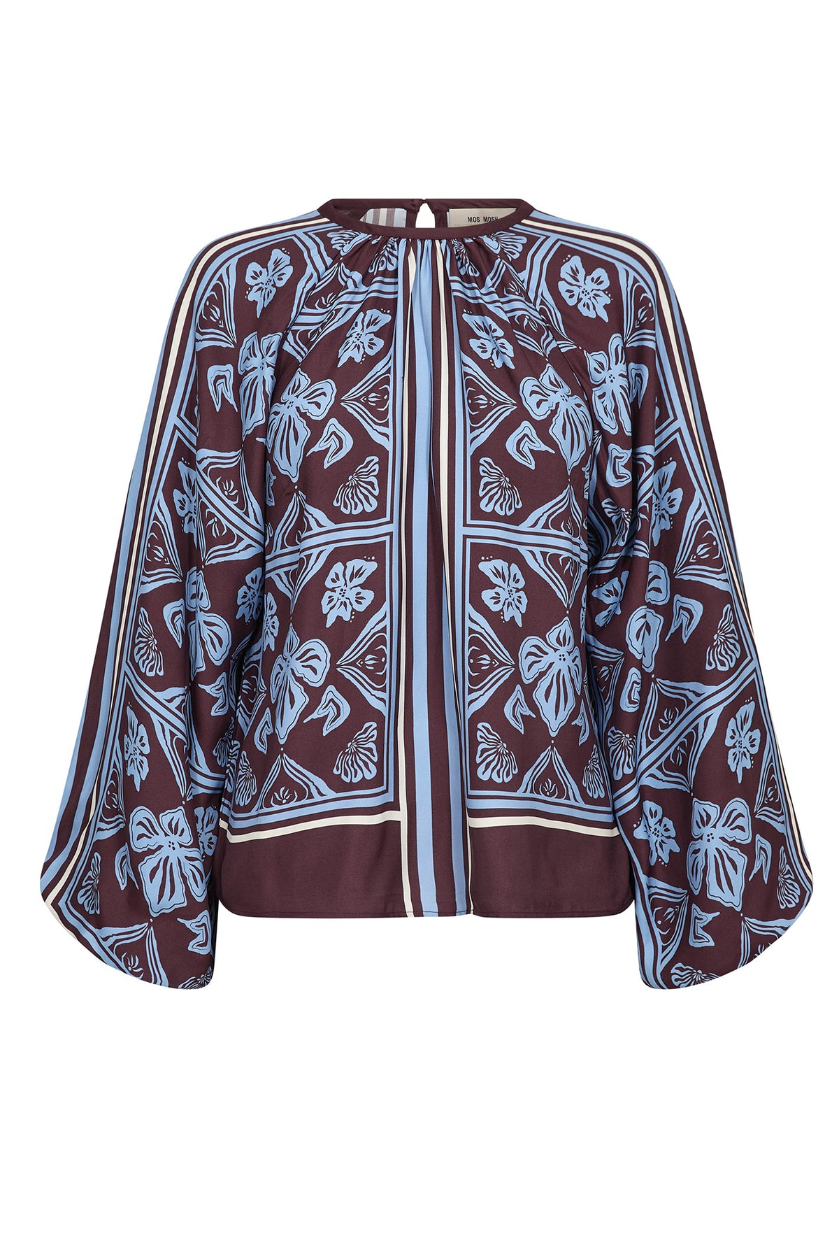 MMMilkey Linocut Blouse Port Royale - 181040