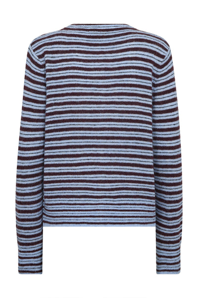 MMMilvi Stripe Cardigan Port Royale - 183000 Thumbnail