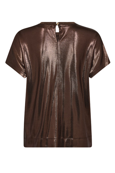 MMNivola O-neck Metallic Tee Bracken Thumbnail