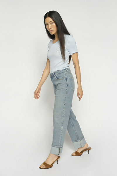 MMRachel Studs Jeans Ljusblå - 178430 Thumbnail