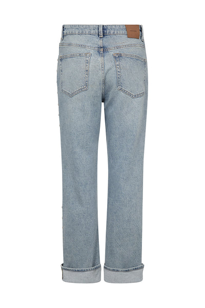 MMRachel Studs Jeans Ljusblå - 178430 Thumbnail