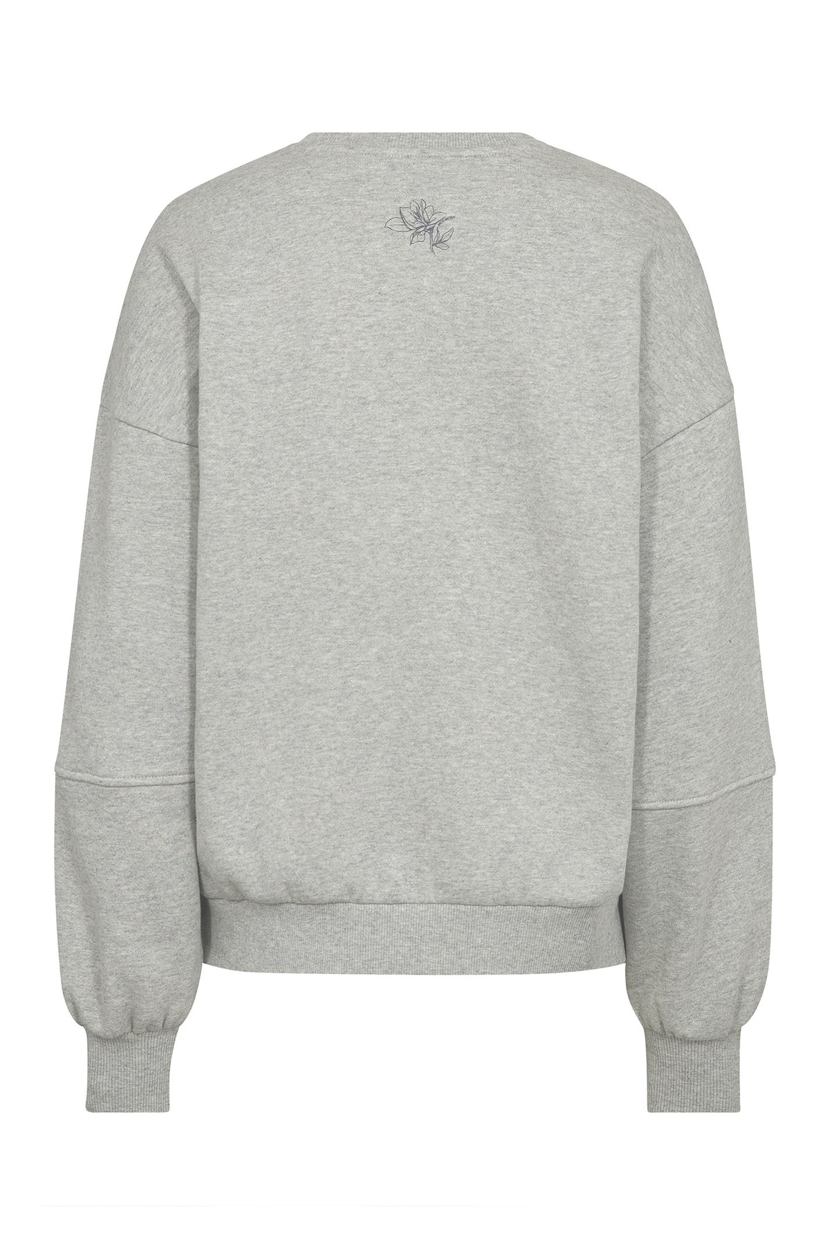 MMRafa O-LS Sweatshirt Ljusgråmelerad - 179010