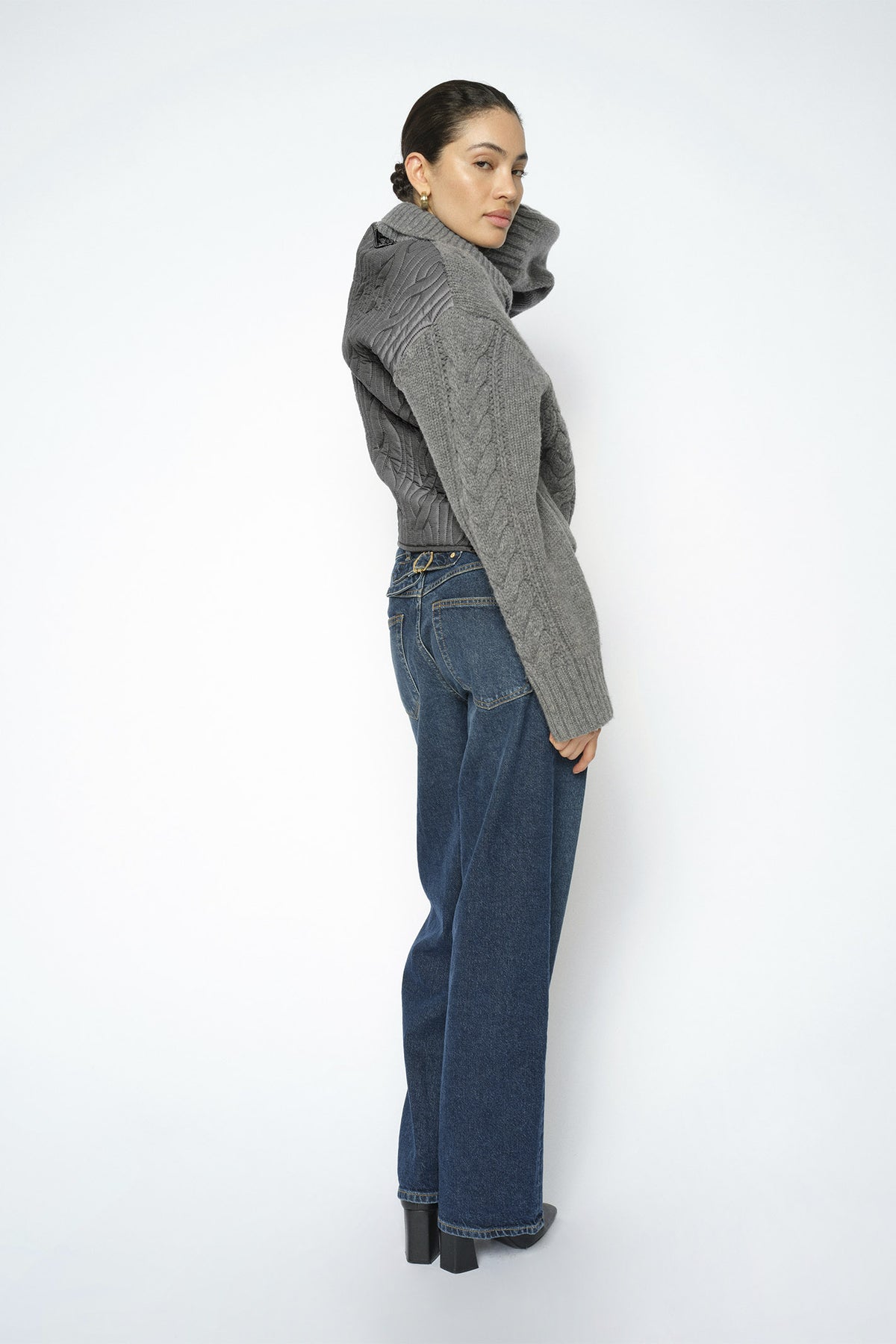 MMRelee Buckle Jeans MÖRKBLÅ - 180940