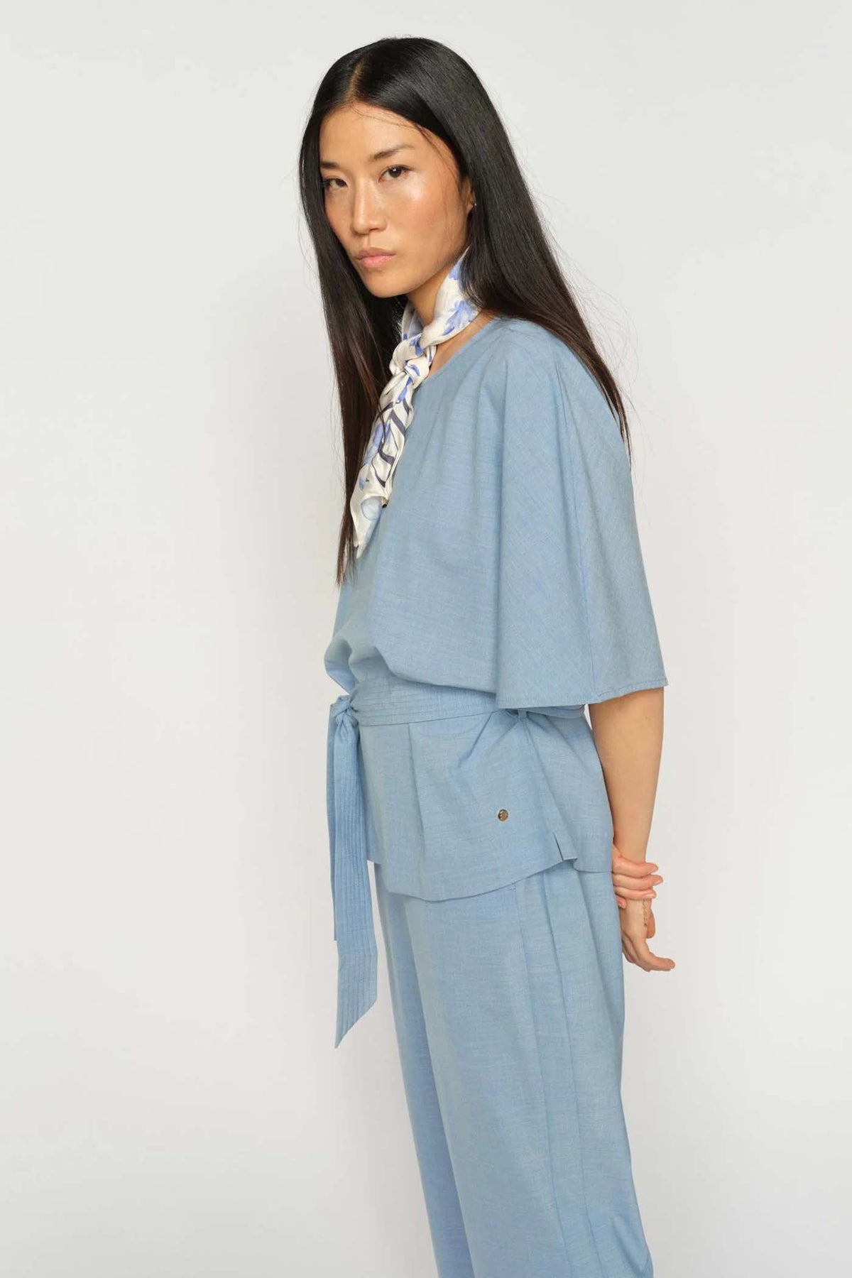 MMRikas Roy Blouse Ljusblå - 178320