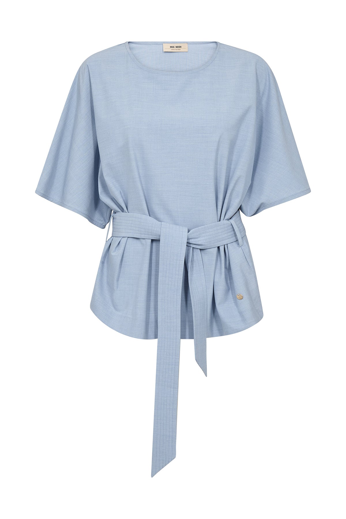 MMRikas Roy Blouse Ljusblå - 178320