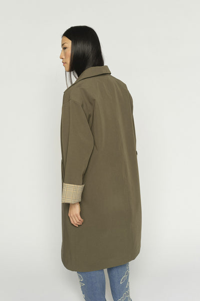 MMRiko Bora Trenchcoat Olive night - 178210 Thumbnail