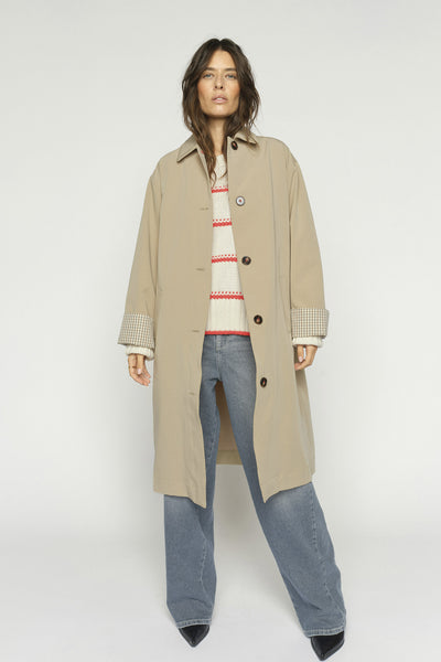 MMRiko Bora Trenchcoat Twill - 178210 Thumbnail