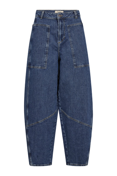 MMRosie Galleon Jeans MÖRKBLÅ - 178160 Thumbnail