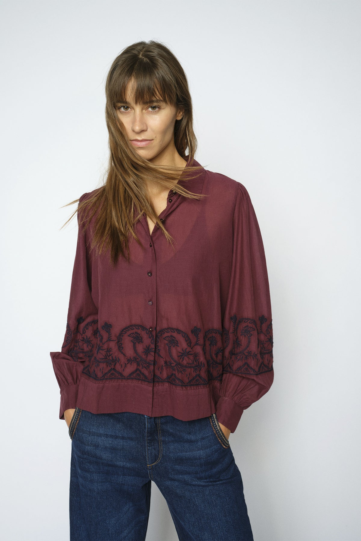 MMSilca Lino Shirt Port Royale - 181730