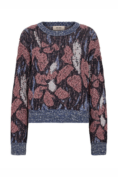 MMTeana Intarsia Knit Crown Blue - 177750 Thumbnail