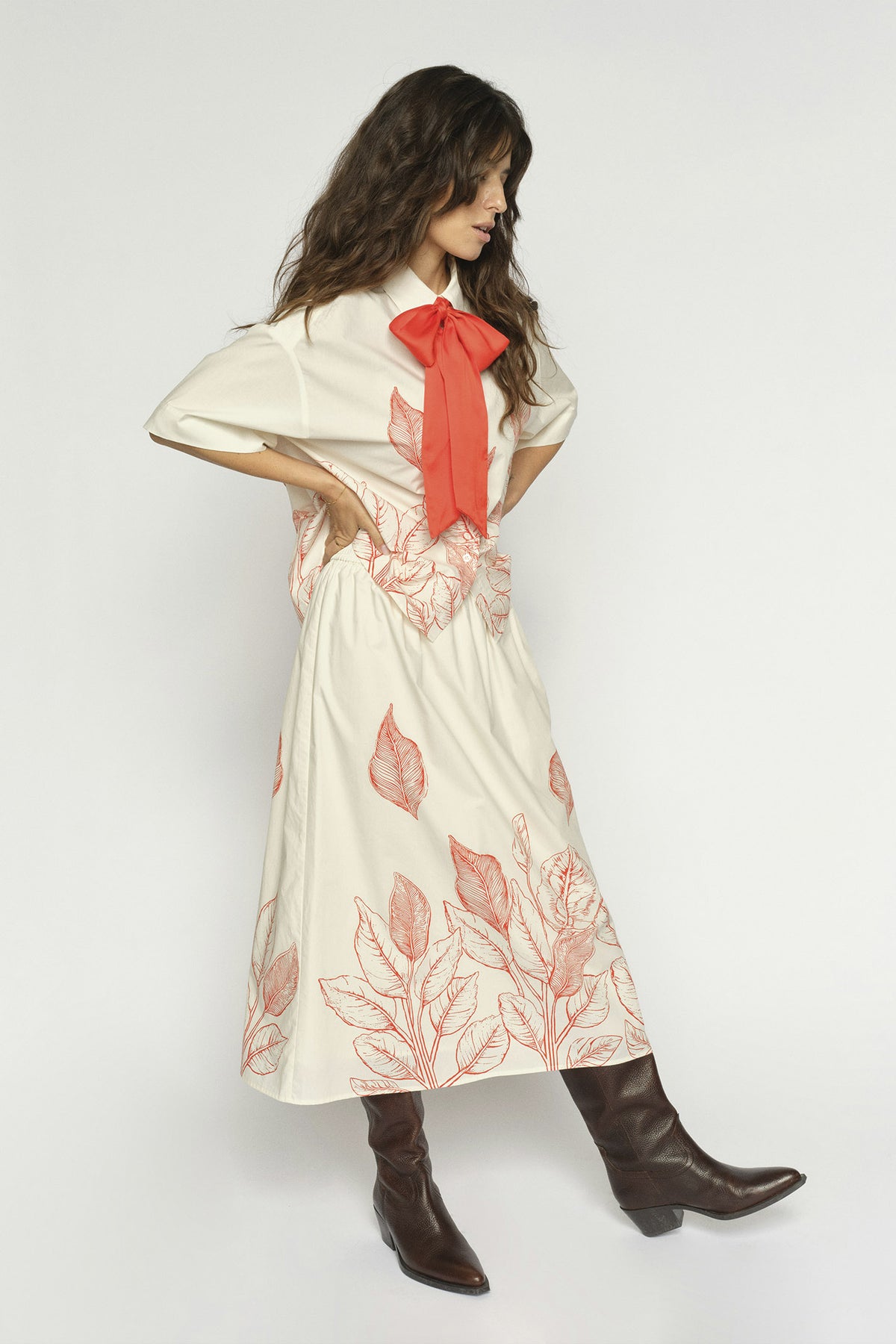 MMTessan Monochrome Skirt ECRU - 177780