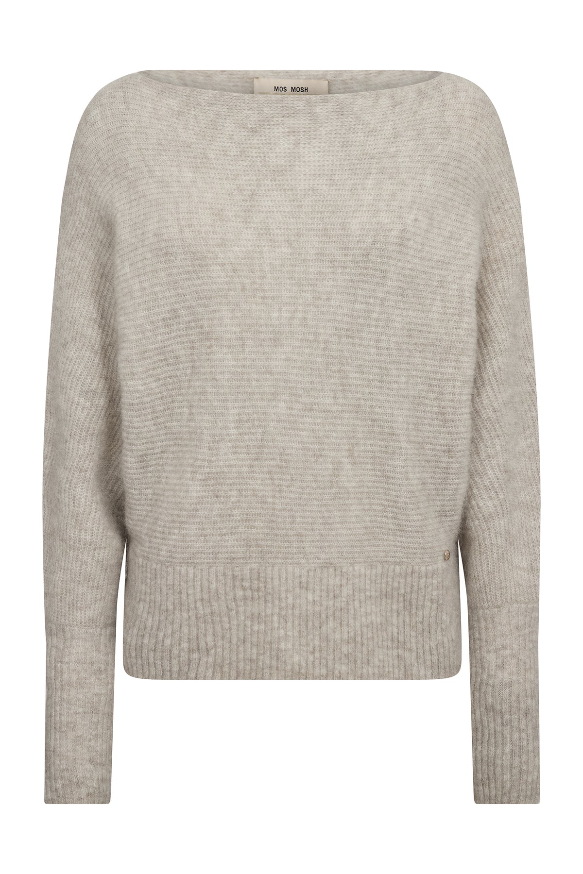 MMThora Båtringad Stickad Tröja Feather Gray - 182750