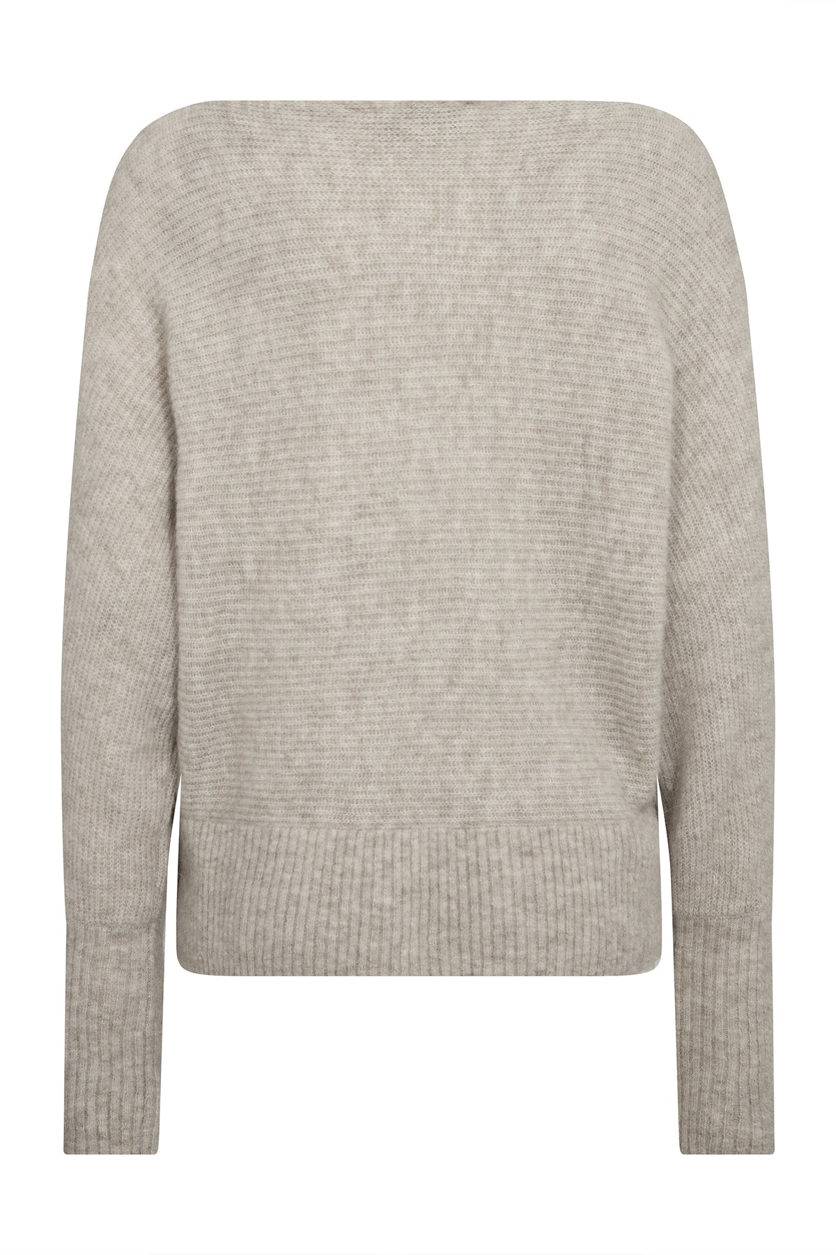 MMThora Båtringad Stickad Tröja Feather Gray - 182750
