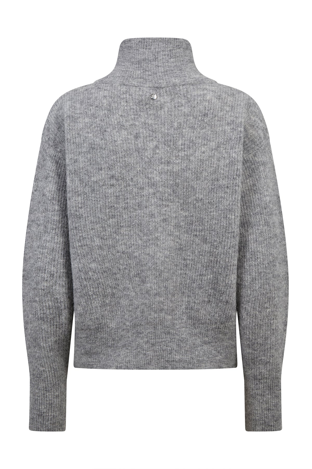 MMThora Knit Zip Cardigan Gråmelerad - 182770