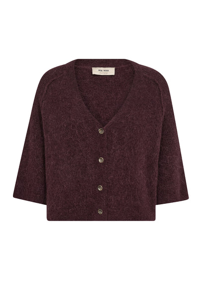 MMThora Lizet Knit Cardigan Port Royale - 180440 Thumbnail