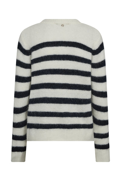 MMThora Stripe Crewneck Knit ECRU - 165660 Thumbnail