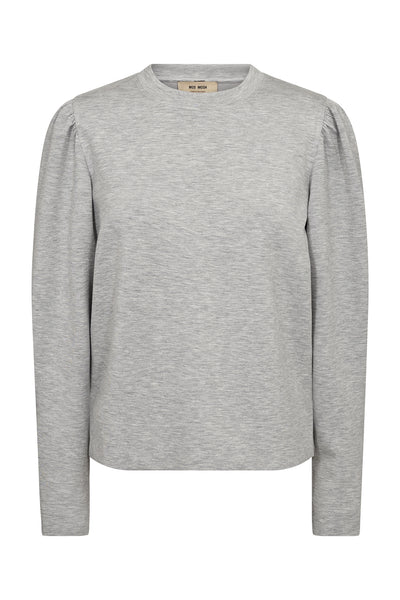 MMWinan O-LS Sweatshirt Gråmelerad - 175330 Thumbnail