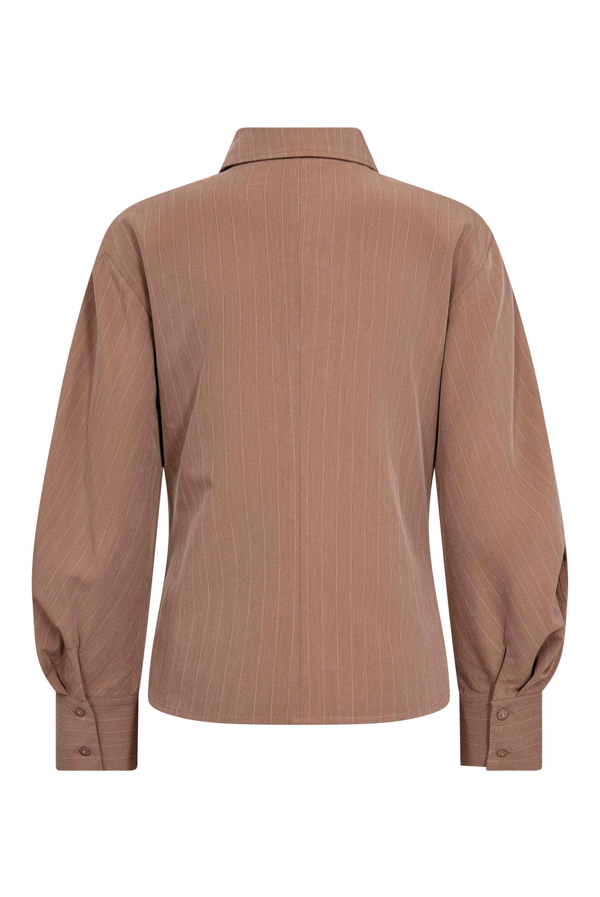 LyviaCC Asym Pin Shirt 20009-Walnut - 500301