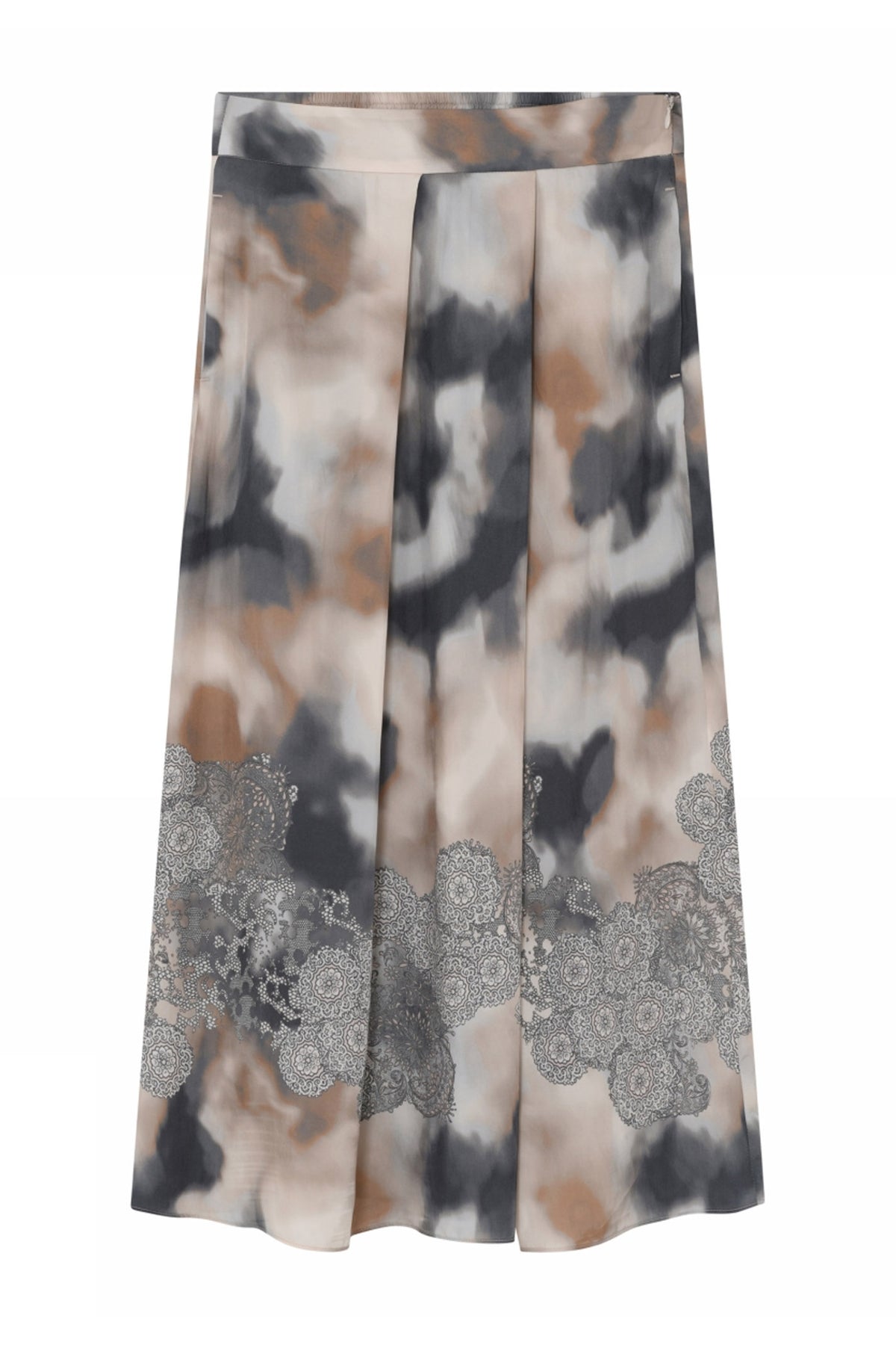 Mabell, midi+ plisserad kjol 82020-Beige/Sand - 60552/7355