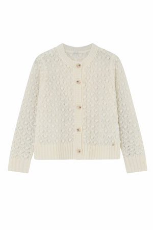 Magda, stickad kofta 1010-Off White - 60406/3582
