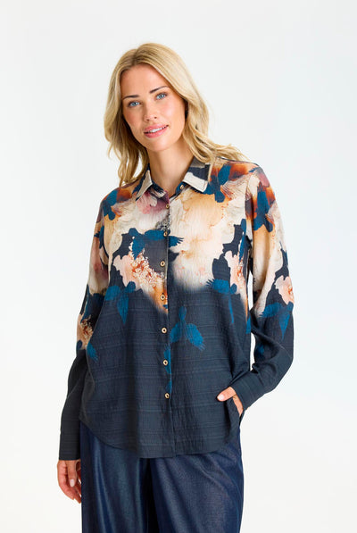 Scarlett shirt SORT - 17307 Thumbnail