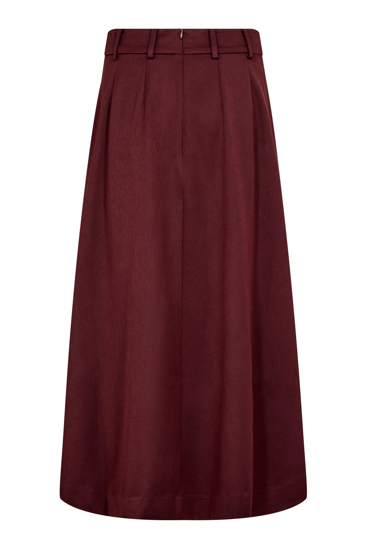 TerryCC Pleat Skirt 30005-Wine Red - 500363