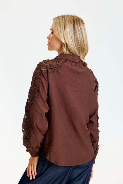 Althea shirt COFFEE - 17289 Thumbnail