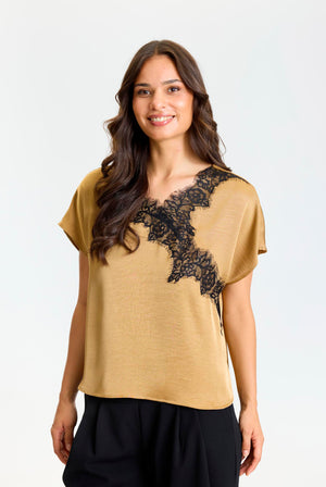 Faye blouse Brass - 17288