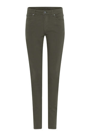 Magic fit jeans - slim foot Mörk oliv - 6220/525