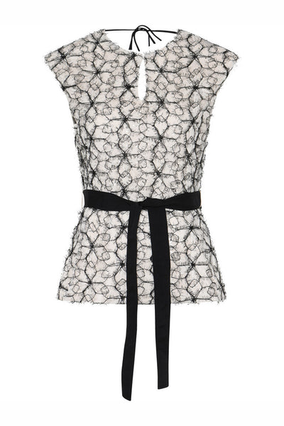 Manicariabboriia Blus Cream / Black - BBW4906 Thumbnail